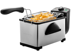 OVENTE 2-Liter Electric Deep Fryer, 1500 Watt, Stainless Steel